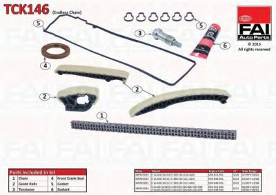 FAI AUTOPARTS tck146 -  Комплект цели привода распредвала